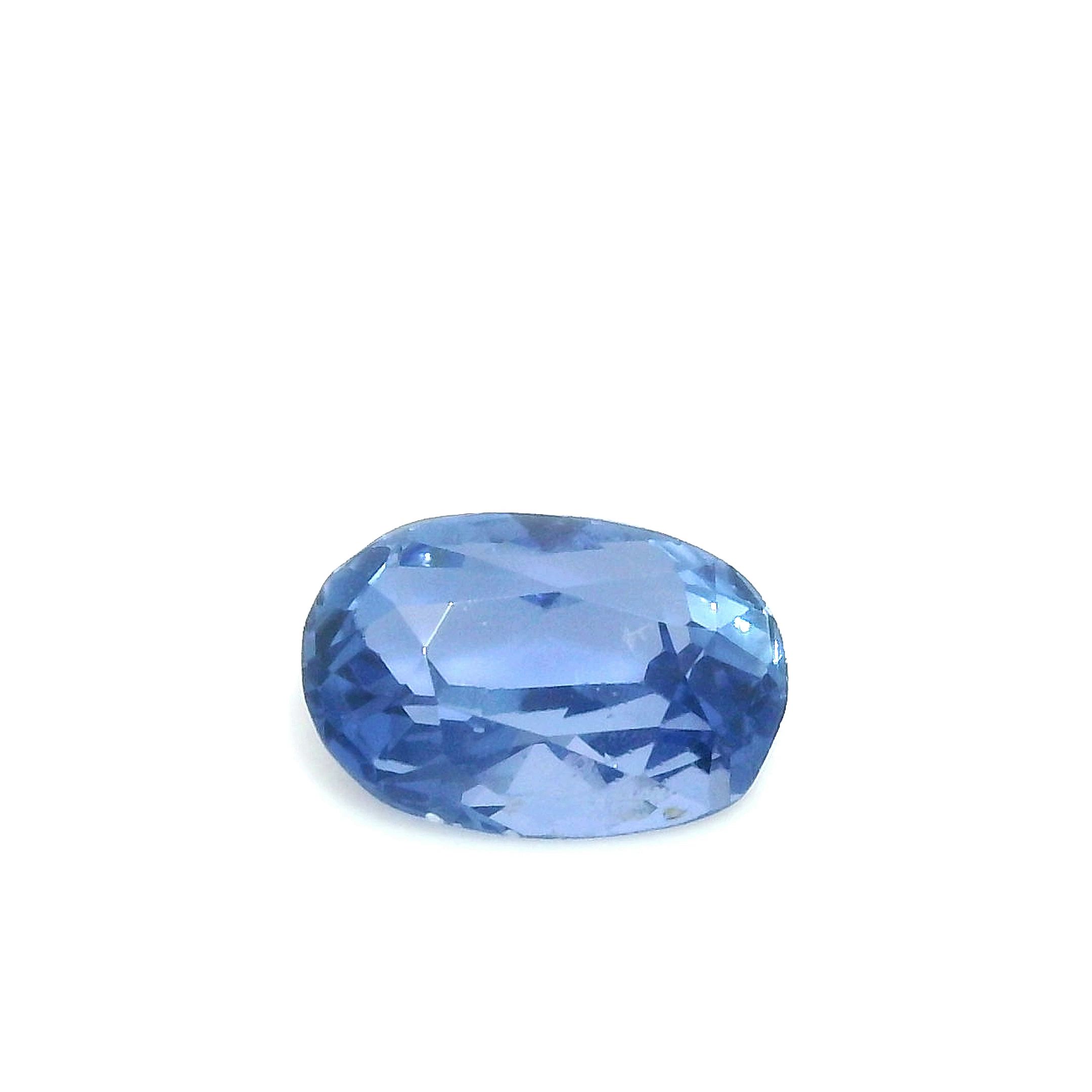 Szafir 1,34 ct, niebieski, szlif owalny