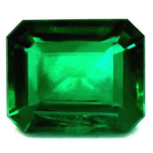 Szmaragd 1,86 ct, zielony, szlif szmaragdowy