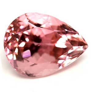 Turmalin 3,74 ct, różowy, szlif gruszka