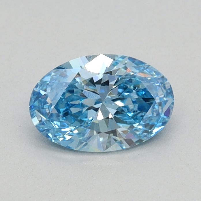 0.37 CT Fancy Vivid Blue OVAL