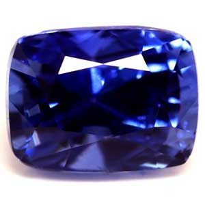 Szafir 1,02 ct, niebieski, szlif cushion