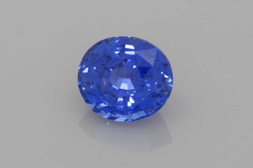 SAPPHIRE FACETED 2.24ct BLUE BLUE SI SRILANKA HEATED