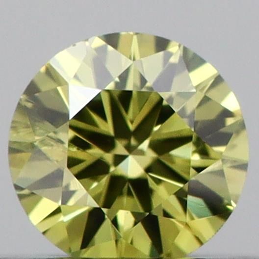 0.18 CT Fancy Vivid Green ROUND