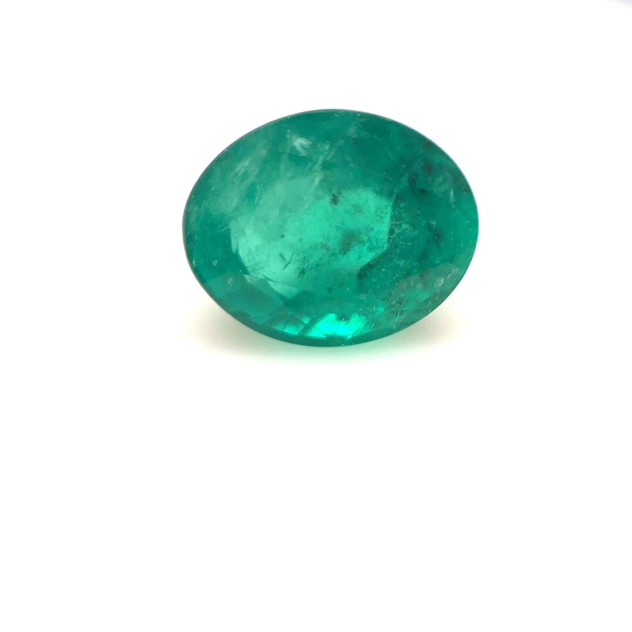 Szmaragd 1,89 ct, zielony, szlif owalny