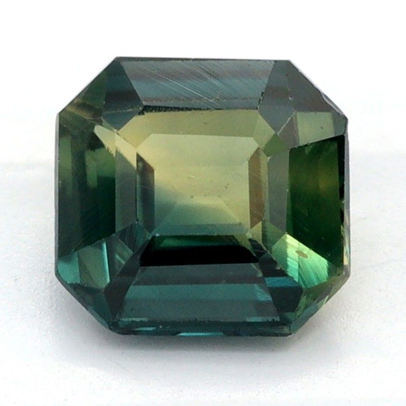 Szafir 1,05 ct, wielobarwny, szlif szmaragdowy