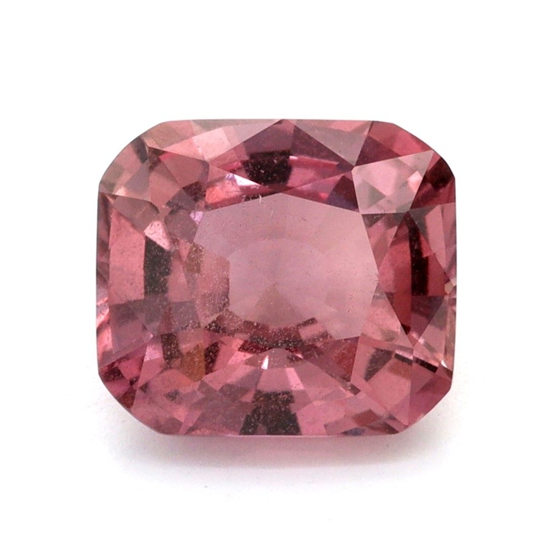 Szafir 1,98 ct, różowy, szlif cushion