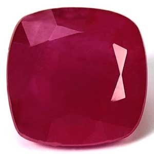 Rubin 1,67 ct, czerwony, szlif cushion
