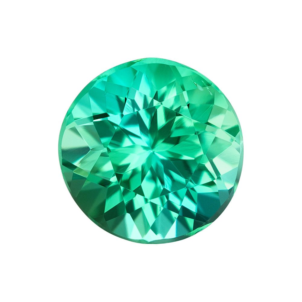 TOURMALINE FACETED 1.86ct TEAL SI BRAZIL HEATED