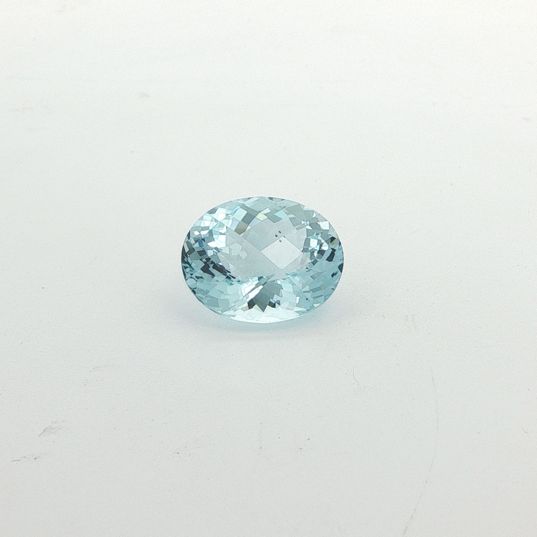8.37 ct Oval aquamarine