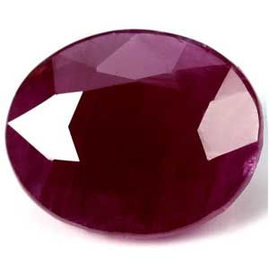 Rubin 6,87 ct, czerwony, szlif owalny