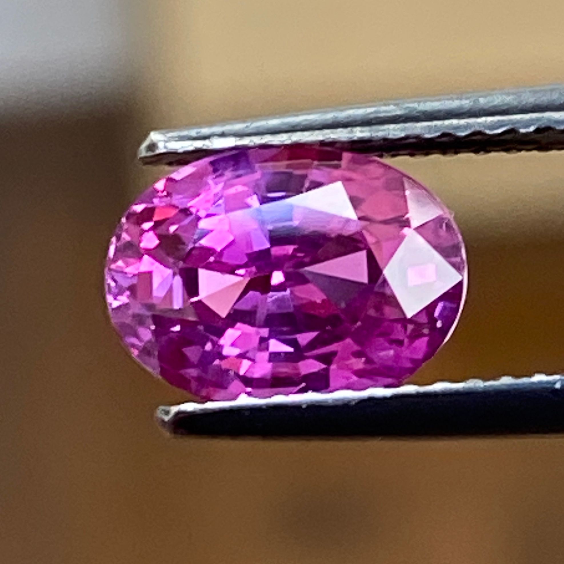 SAPPHIRE FACETED 2.99ct PINK PINK EC SRILANKA HEATED