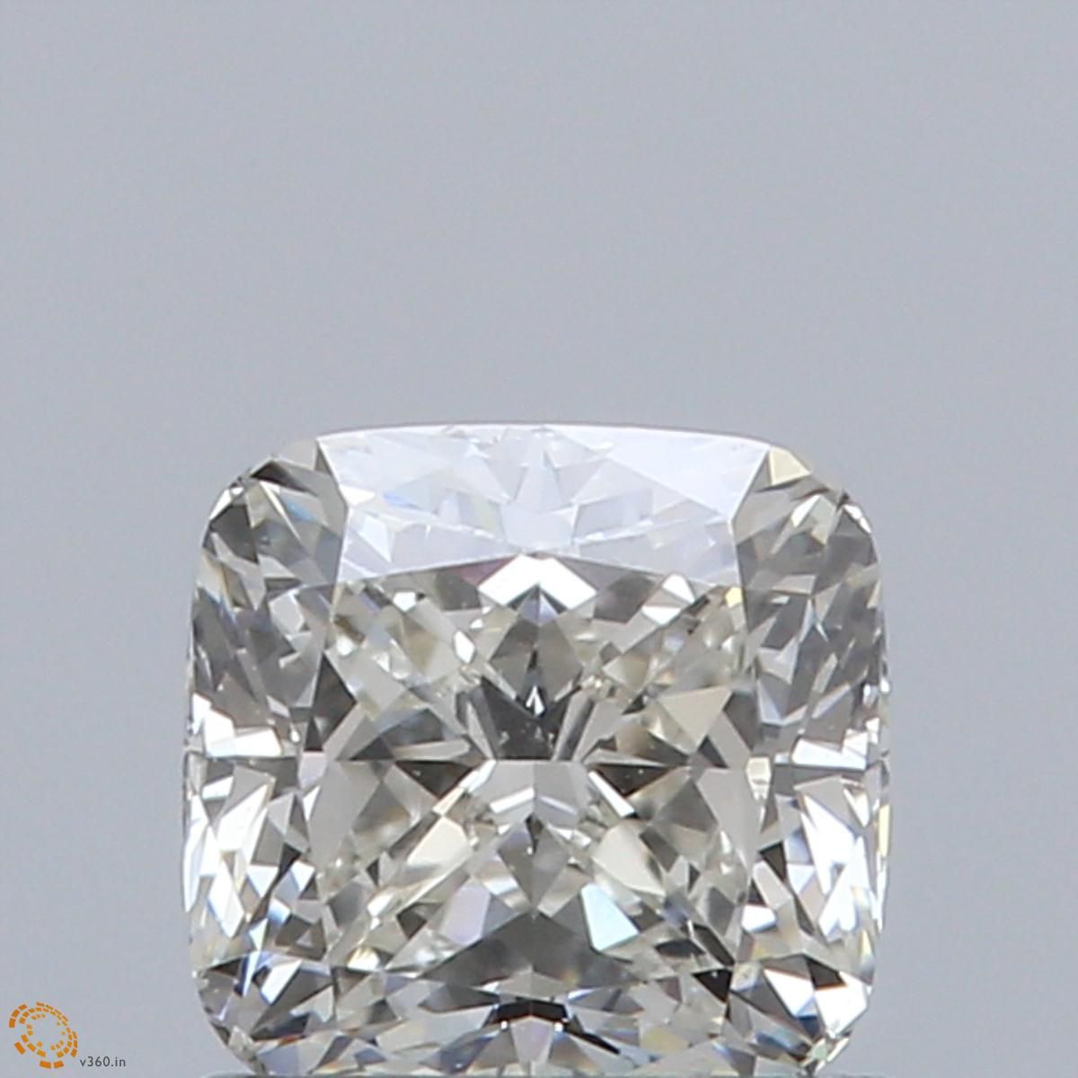 0.92 ct Cushion Faint Brown natural diamond