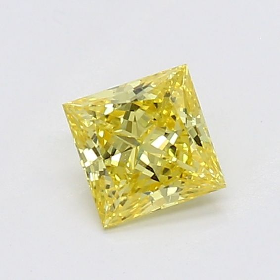 0.26 CT Fancy Vivid Yellow PRINCESS