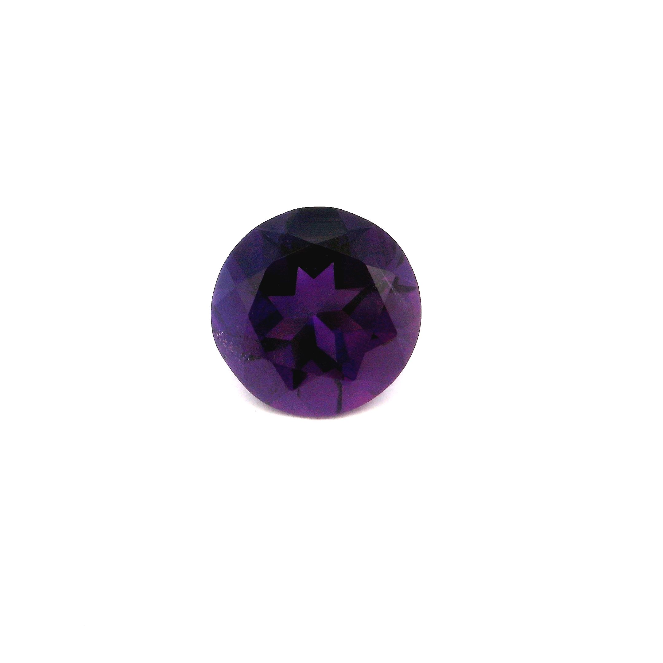 Ametyst 2,34 ct, purpurowy, szlif okrągły