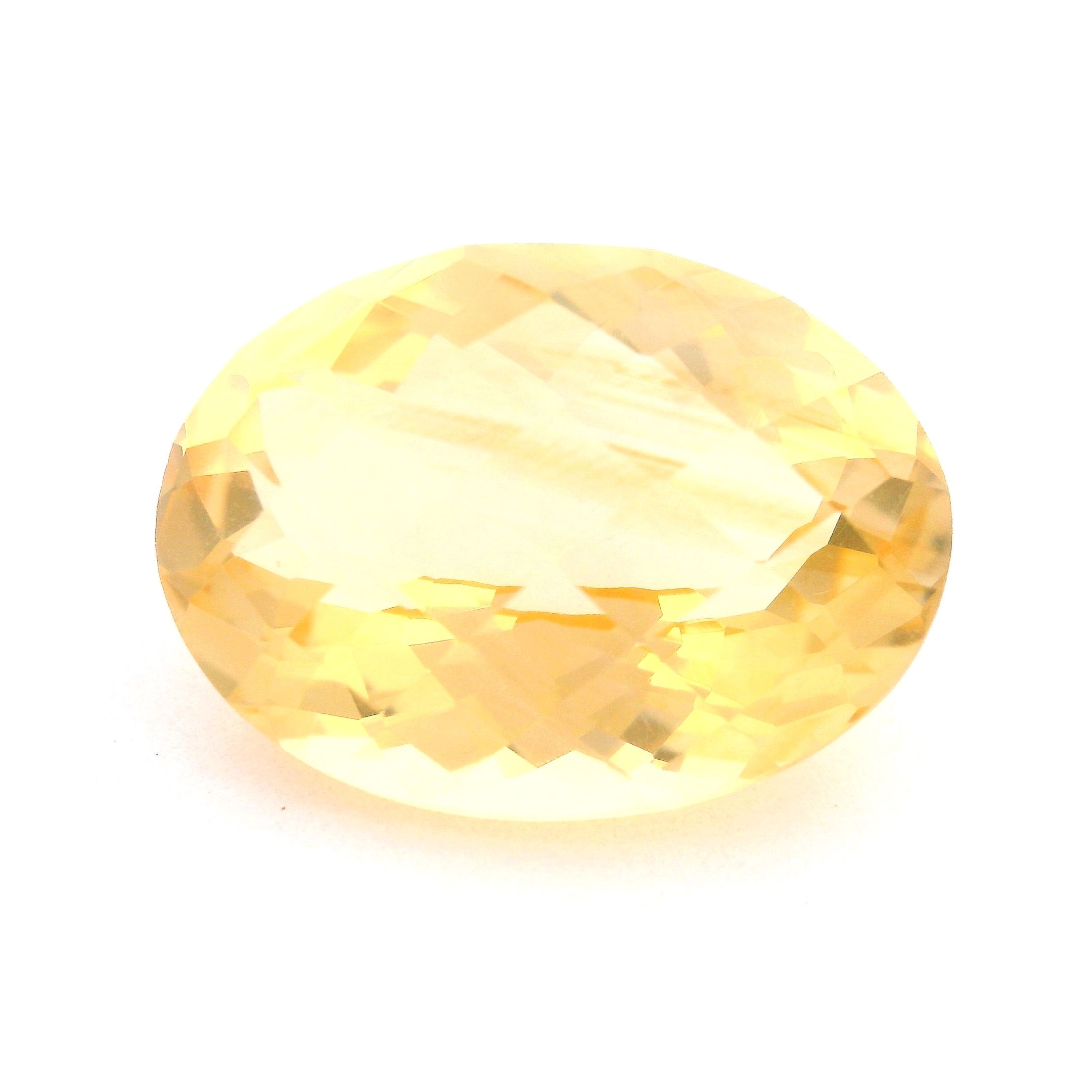 CITRINE FACETED 11.61ct YELLOW Medium Intense EC BRAZIL NONE