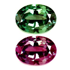 Aleksandryt 1,09 ct, zielony, szlif owalny