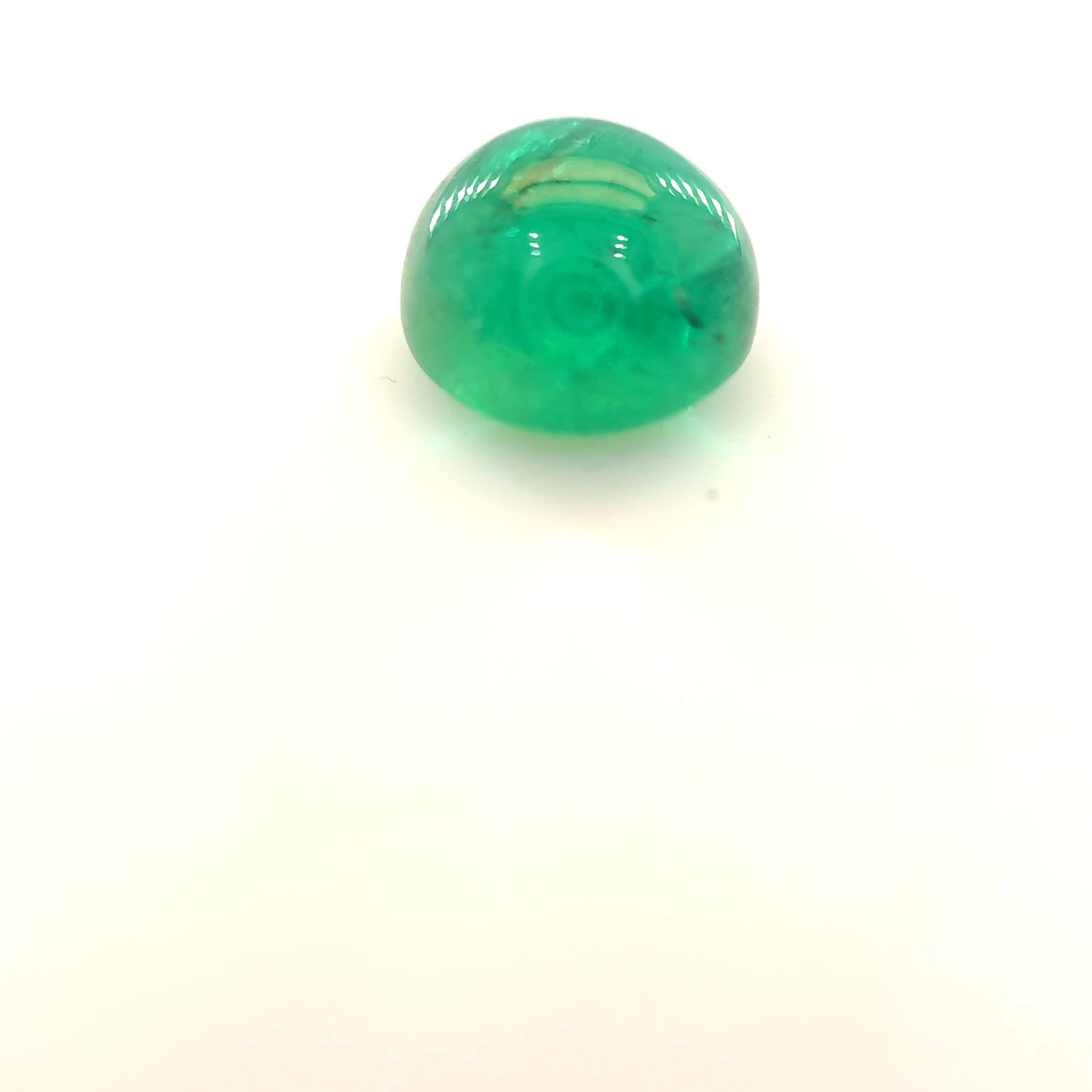 Szmaragd 1,65 ct, zielony, kaboszon
