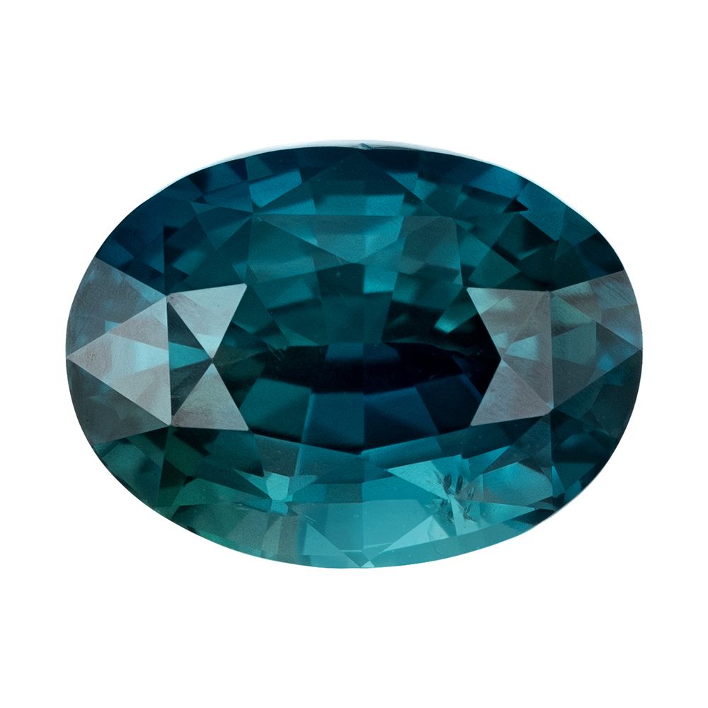 SAPPHIRE FACETED 4.51ct TEAL SI MADAGASCAR HEATED