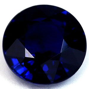 Szafir 1,48 ct, niebieski, szlif okrągły
