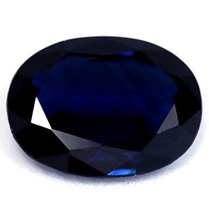 Szafir 1,33 ct, niebieski, szlif owalny