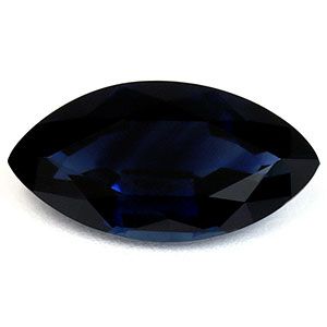 SAPPHIRE FACETED 1.75ct BLUE Deep Blue SI MADAGASCAR HEATED