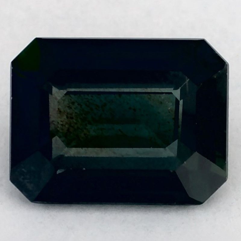 Szafir 1,05 ct, zielony, szlif ośmiokątny