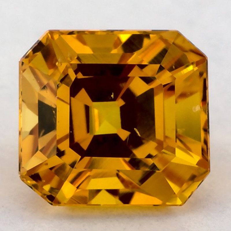 Szafir 3,41 ct, żółty, szlif ośmiokątny