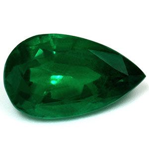 Szmaragd 3,16 ct, zielony, szlif gruszka