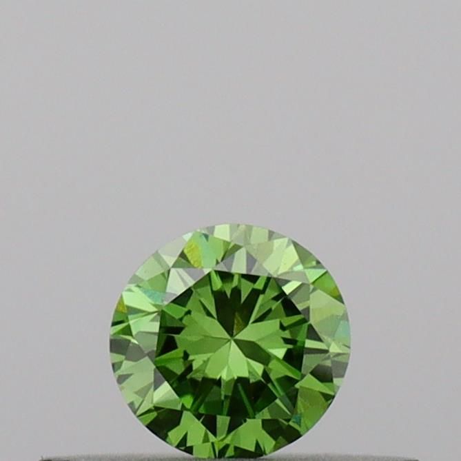 0.19 CT Fancy Vivid Green ROUND