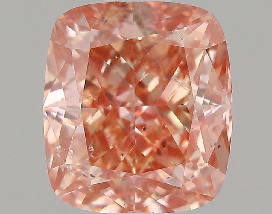 0.99 CT Fancy Intense Brownish Pink CUSHION BRILLIANT