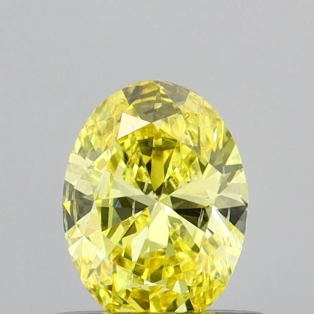 0.43 CT Fancy Vivid Yellow OVAL