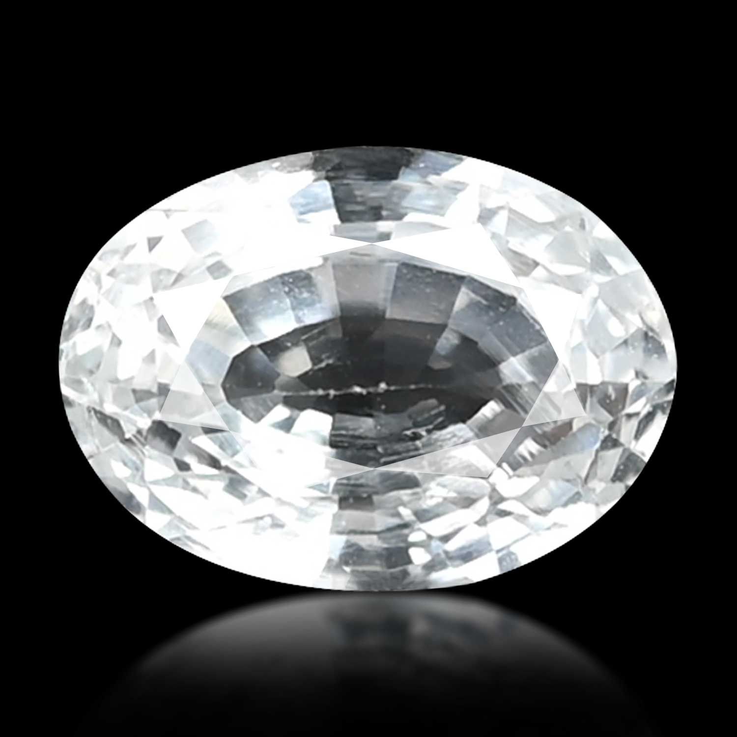 TOPAZ FACETED 9.42ct WHITE MI BRAZIL NONE