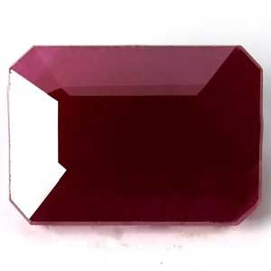 Rubin 6,24 ct, czerwony, szlif szmaragdowy