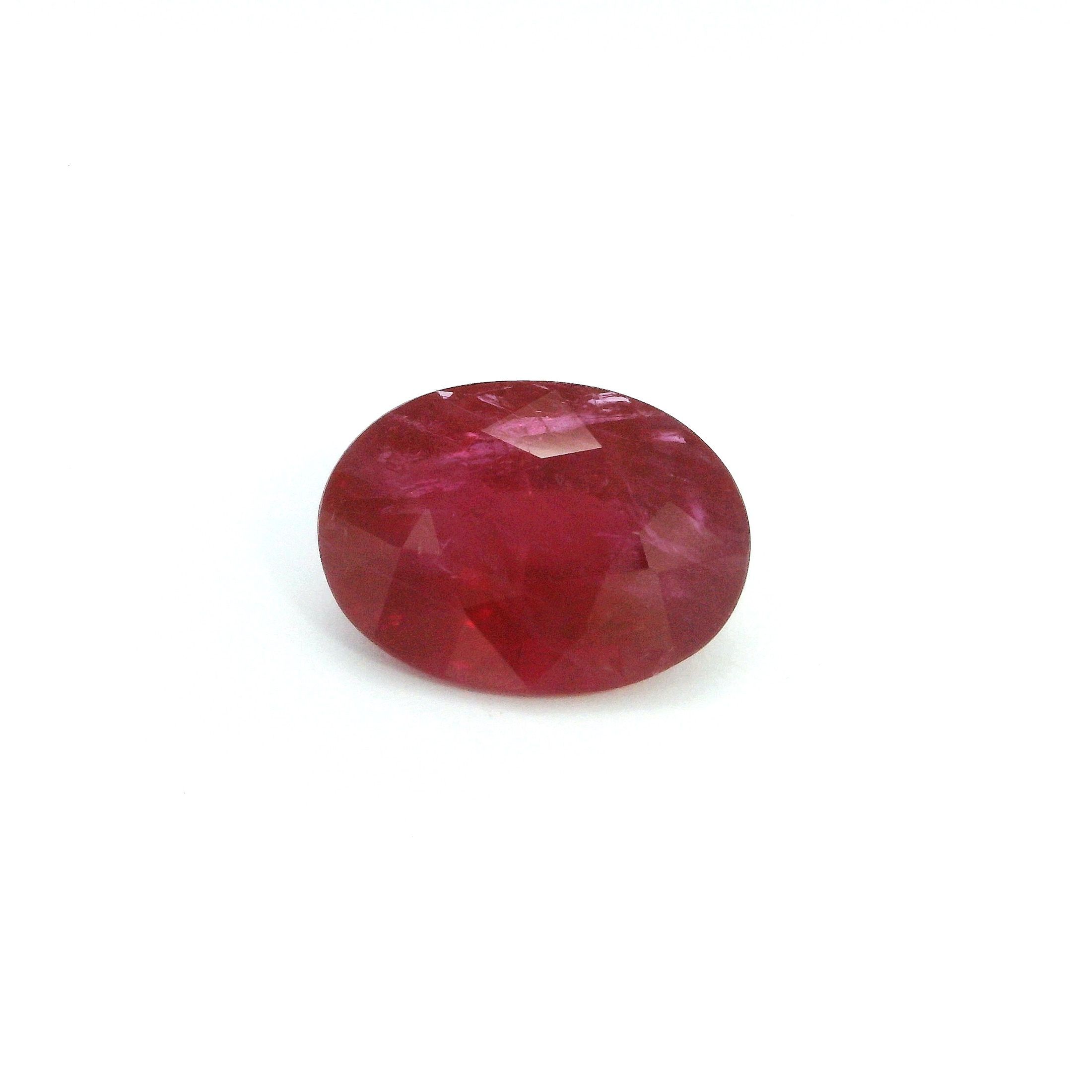 Rubin 4,79 ct, czerwony, szlif owalny