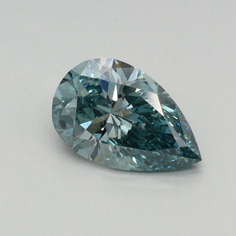 0.45 CT Fancy Vivid Green PEAR