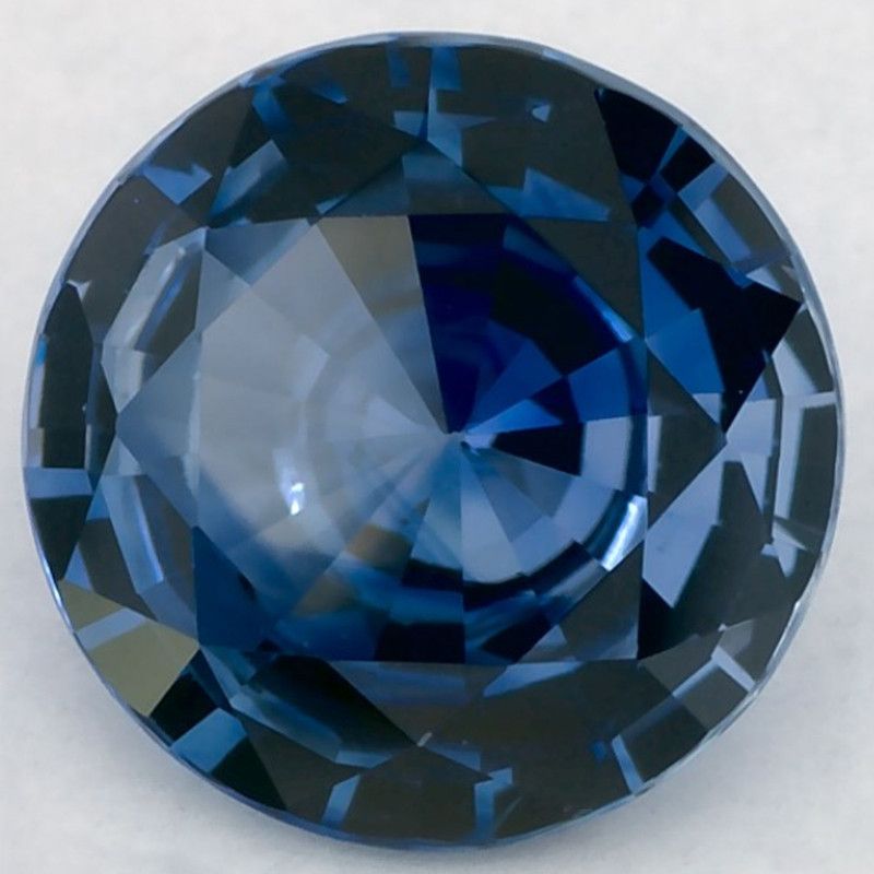 Szafir 1,26 ct, niebieski, szlif okrągły