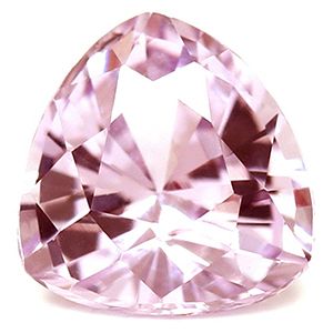 Szafir 1,79 ct, różowy, szlif trilliant