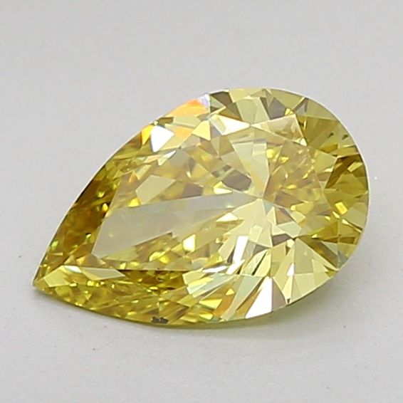 0.79 CT Fancy Vivid Yellow PEAR