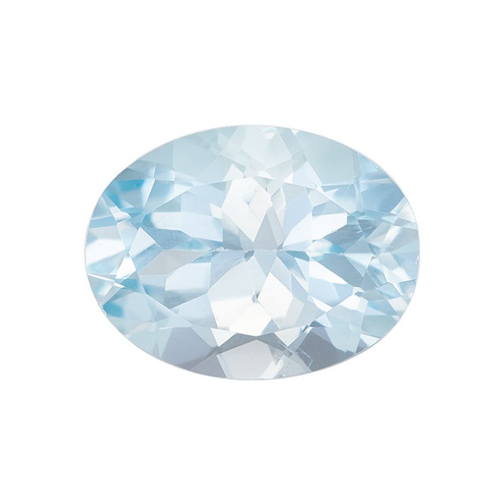 AQUAMARINE FACETED 1.11ct BLUE EC BRAZIL HEATED