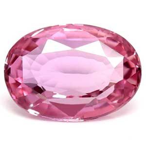 Szafir 1,10 ct, różowy, szlif owalny