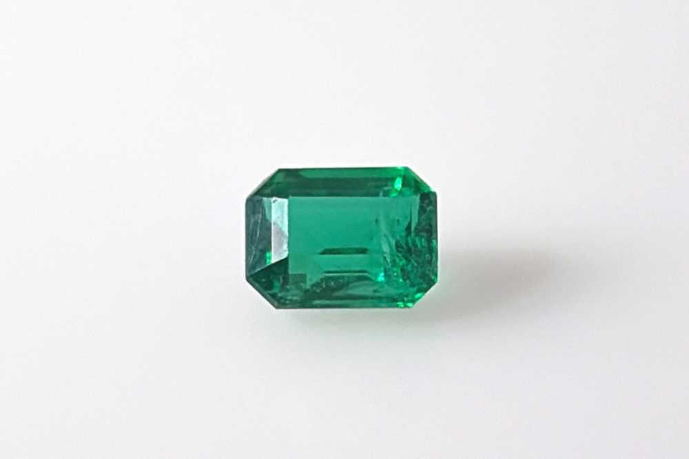 Szmaragd 1,13 ct, zielony, szlif szmaragdowy
