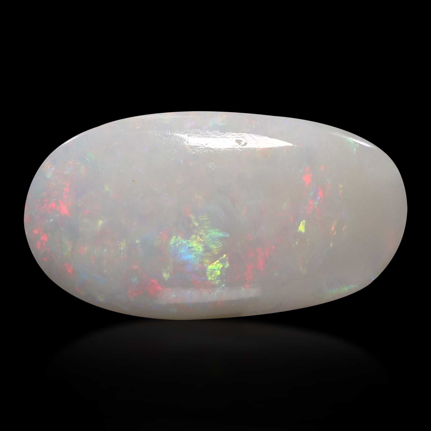 OPAL CABOCHON 3.01ct WHITE MI AUSTRALIA NONE