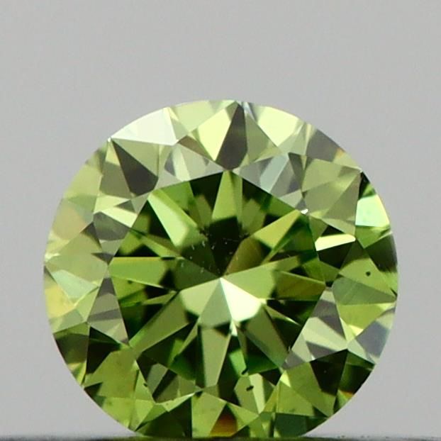 0.22 CT Fancy Vivid Green ROUND