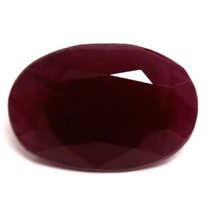 Rubin 10,03 ct, czerwony, szlif owalny