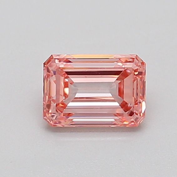 0.55 CT Fancy Orangey Pink EMERALD