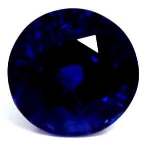 Szafir 1,27 ct, niebieski, szlif okrągły