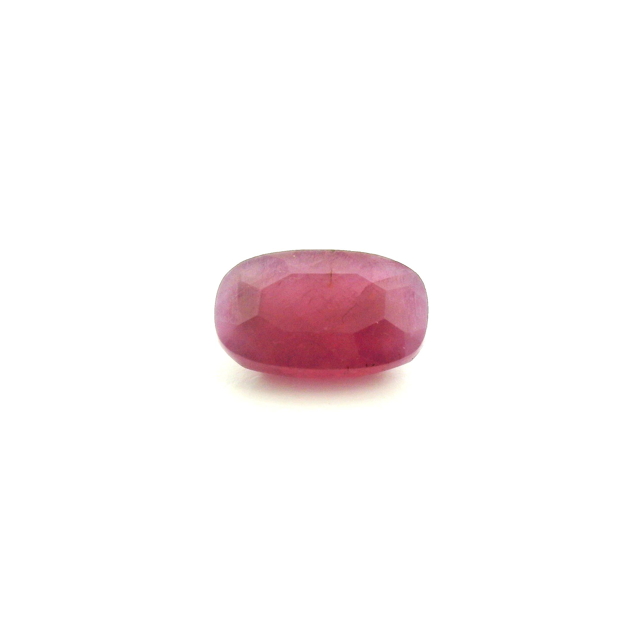 Rubin 2,78 ct, czerwony, szlif cushion