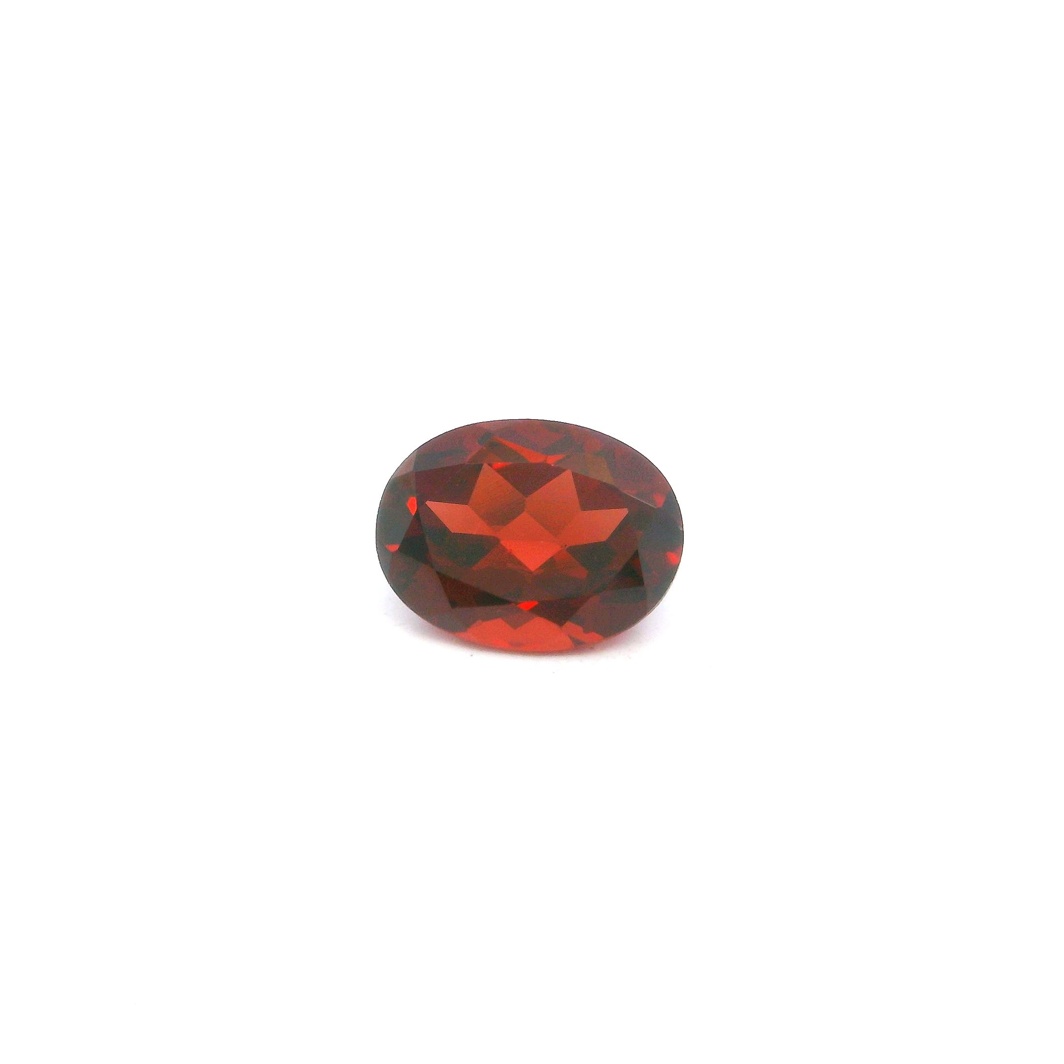 Granat 1,64 ct, czerwony, szlif owalny