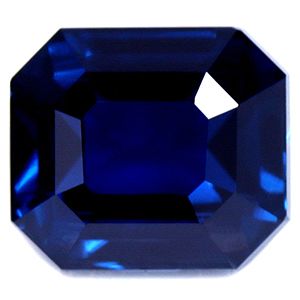 Szafir 1,76 ct, niebieski, szlif szmaragdowy