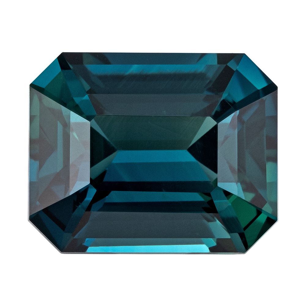SAPPHIRE FACETED 5.53ct TEAL SI MADAGASCAR HEATED
